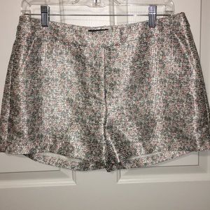 ASTR Shorts Size 10 Flower Print Pink Silver Blue